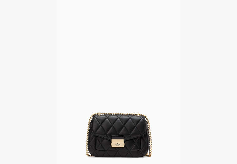 Carey Small Flap Shoulder Bag, Black, Product image number 0