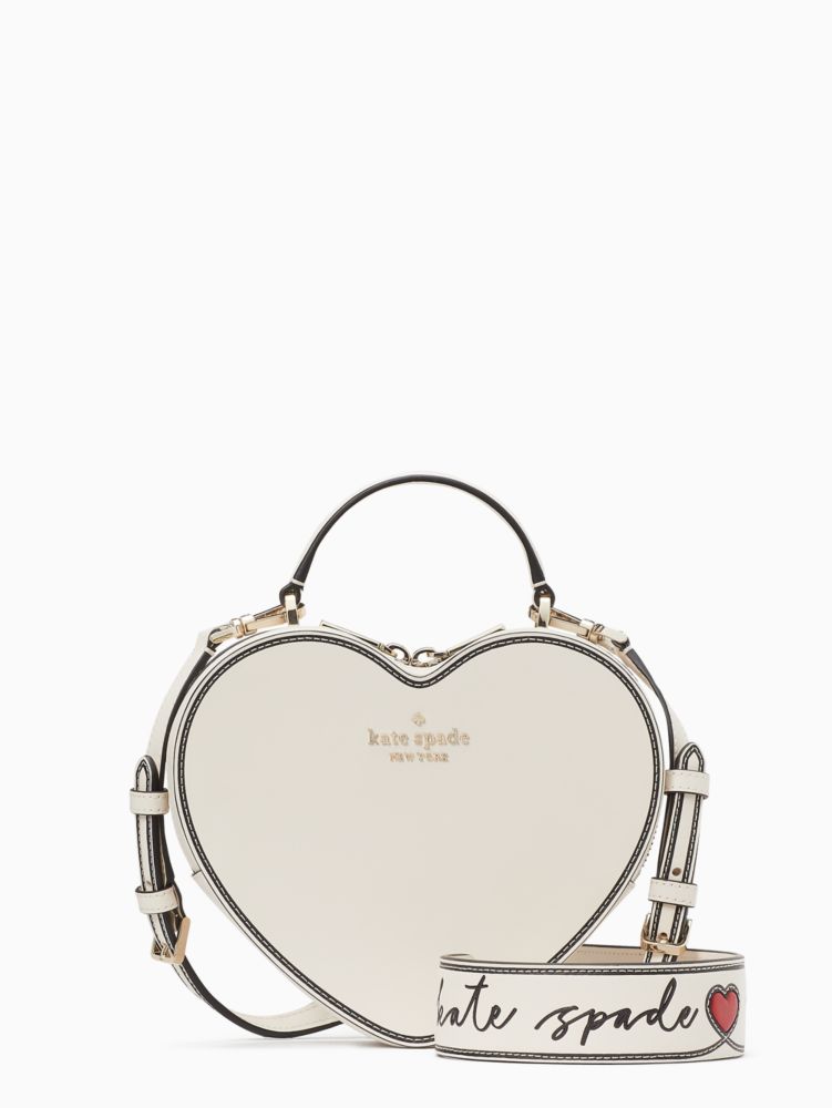 Kate Spade New York Amour Smooth Leather 3D Heart Crossbody Bag hajj.gov.eg