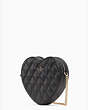 Kate Spade,love shack quilted heart crossbody purse,Black