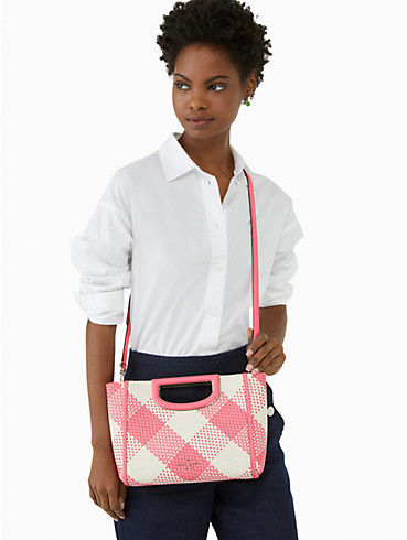 ALEXIA OVERSIZED WOVEN GINGHAM CROSSBODY CLUTCH, , rr_productgrid