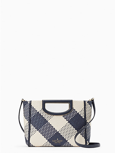 ALEXIA OVERSIZED WOVEN GINGHAM CROSSBODY CLUTCH, , rr_productgrid