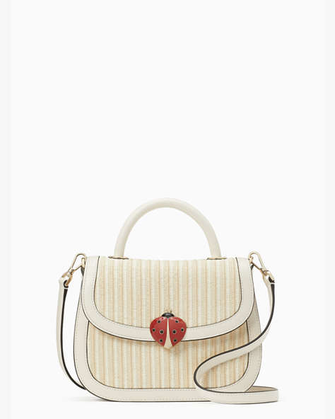 Puffy Top Handle Ladybug Crossbody, Natural Multi, ProductTile