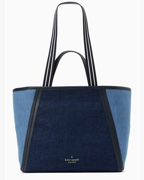 Rosie Large Tote, Blue Multi, ProductTile