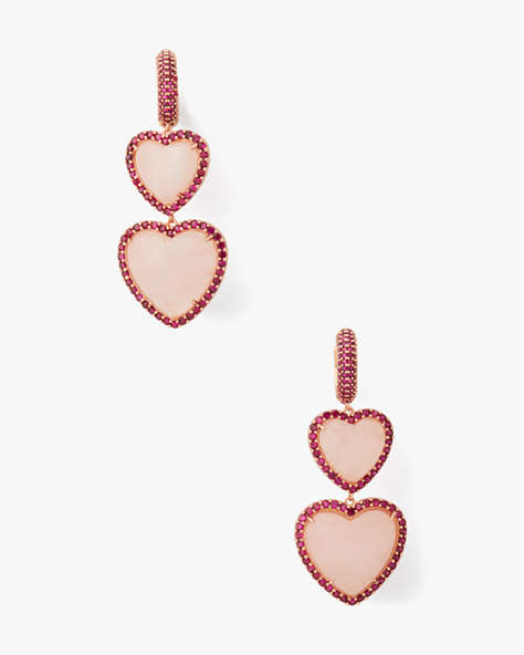 Heart Of Hearts Double Drop Earrings