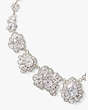Cut Crystal Statement Necklace, Clear/Silver, Product