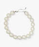 Pearls Please Collar, Cream/Silver, ProductTile