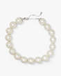 Pearls Please Collar, Cream/Silver, Product