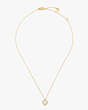 My Love Pavé Heart Pendant, Cream/Gold, Product