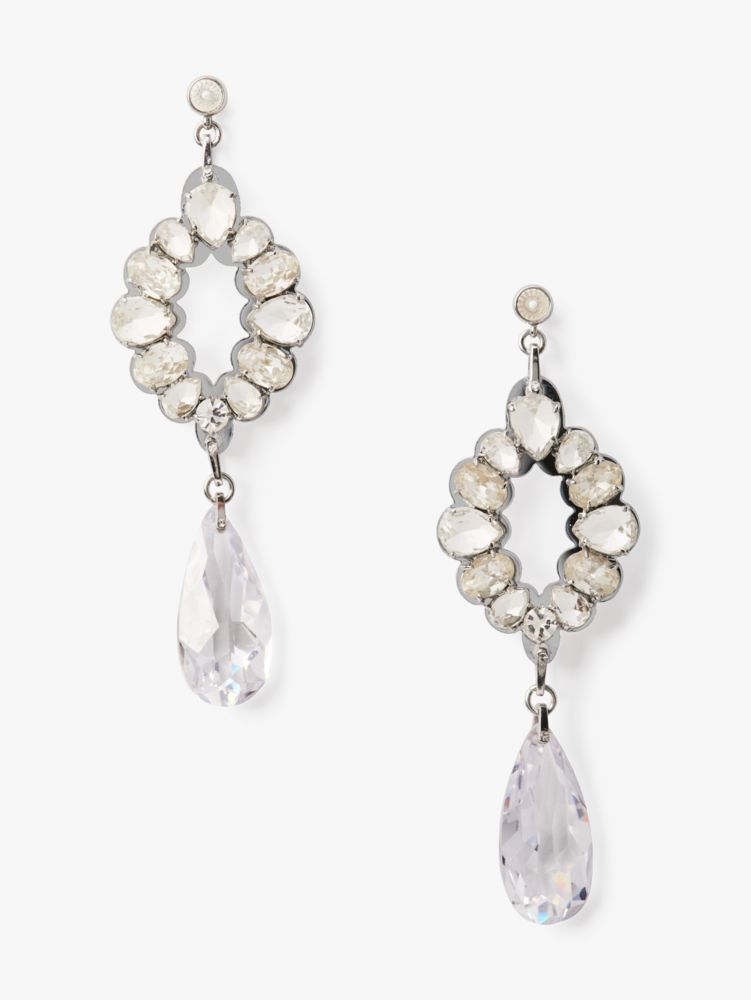 Cut Crystal Drop Earrings