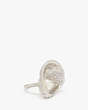 Oyster Cocktail Ring, Cream/Silver, Product