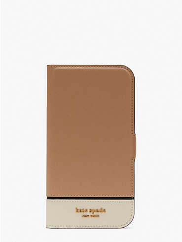 morgan colorblocked saffiano leather mag folio 14 pro max, , rr_productgrid