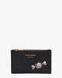 Gala Stone Embellished Small Slim Bifold Wallet, Black Multi, Product
