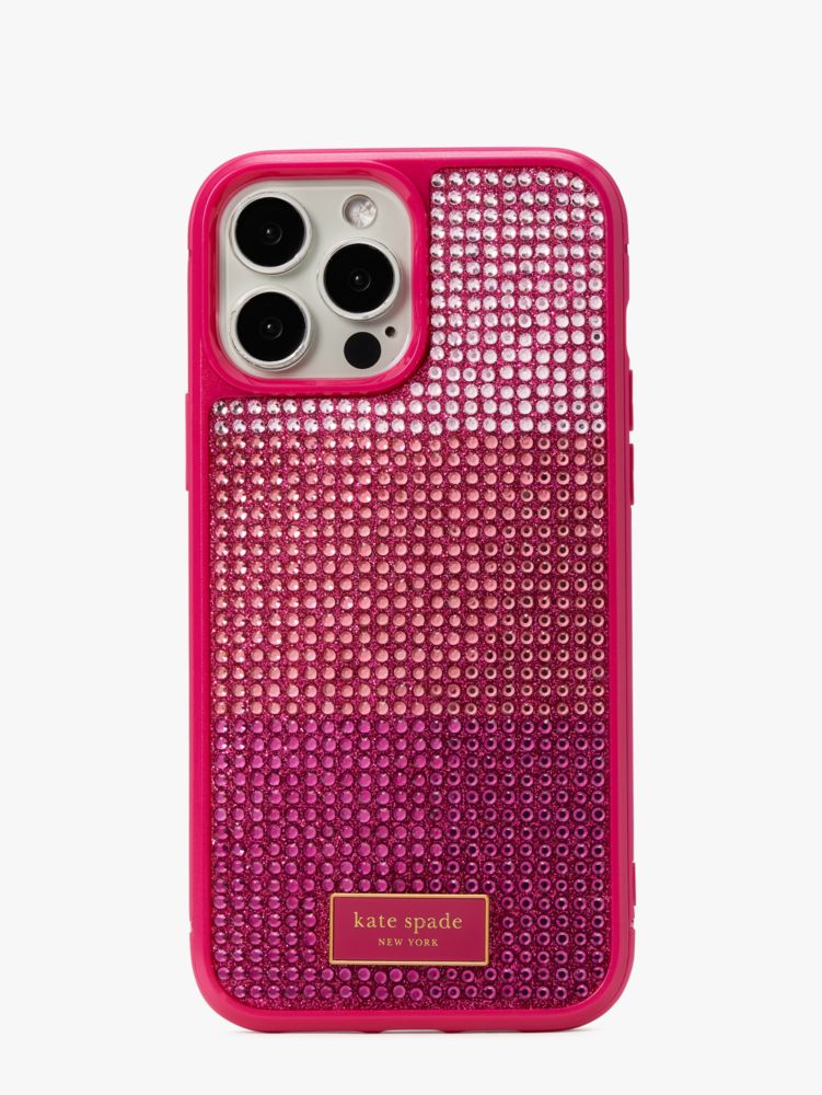 Gala Rhinestone Embossed I Phone 13 Pro Max Case | Kate Spade New York