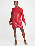 sequin puff sleeve dress, , s7productThumbnail