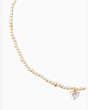 My Love Pearl Strand Heart Pendant, Clear/Gold, Product