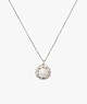 Candy Shop Pearl Halo Pendant, Cream/Silver, ProductTile