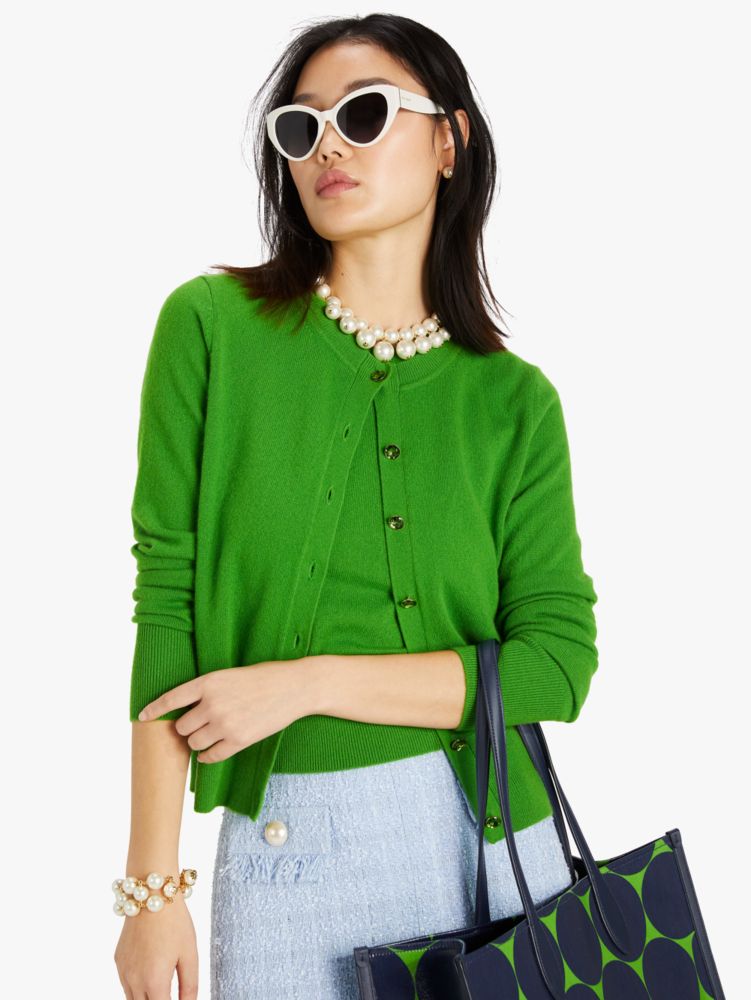 Kate Spade Cashmere Crewneck Cardigan