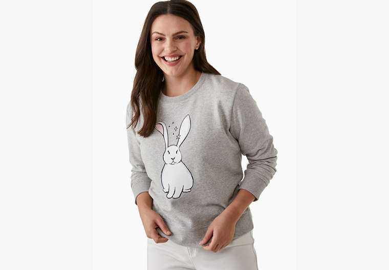 Bunny Sweatshirt, Grey Melange, Product image number 0