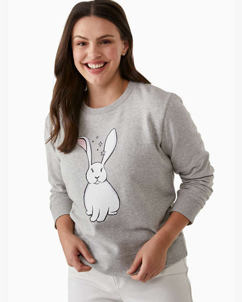 Bunny Sweatshirt, Grey Melange, ProductTile