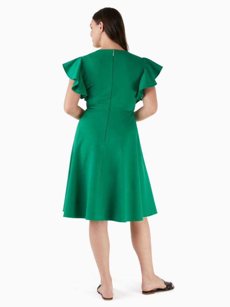 daisy toss flutter sleeve dress