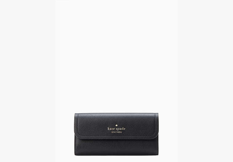 Rosie Large Flap Wallet, Black, Product image number 0