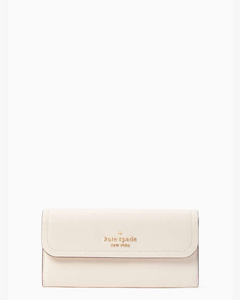 Kate Spade,rosie large flap wallet,Parchment Multi