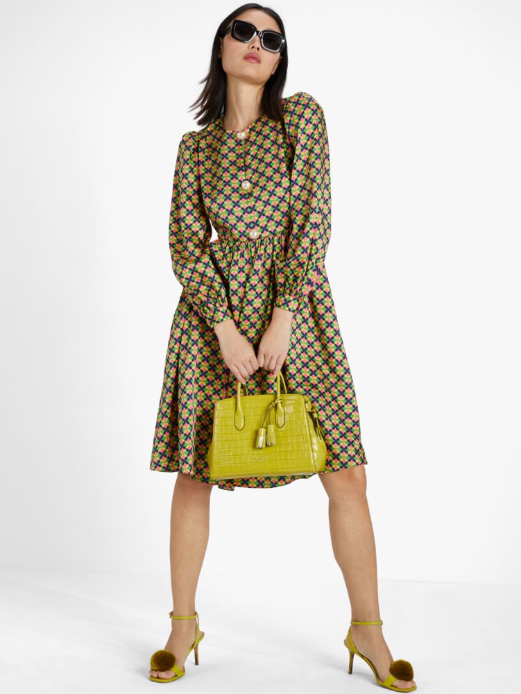 Kate Spade Pearl-Embellished Patio Tile Dress