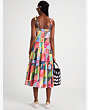 Patchwork Stripe Tiered Dress, , Product