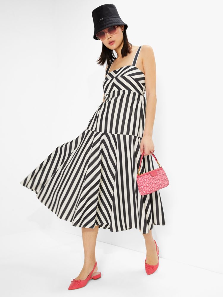 Patchwork Stripe Tiered Dress | Kate Spade New York