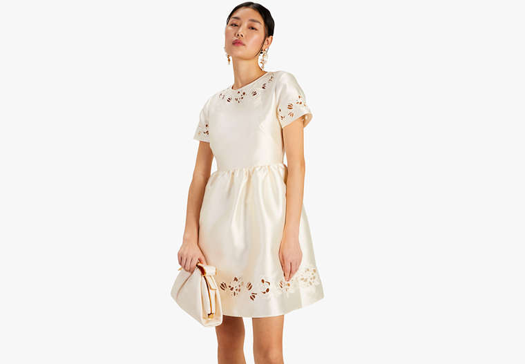エンブロイダード カットワーク ドレス, French Cream, Product