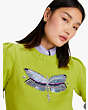 Dragonfly Embellished Pullover, , Product