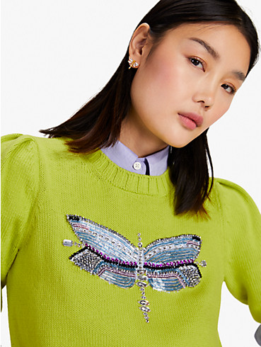 Dragonfly Embellished Sweater, , rr_productgrid