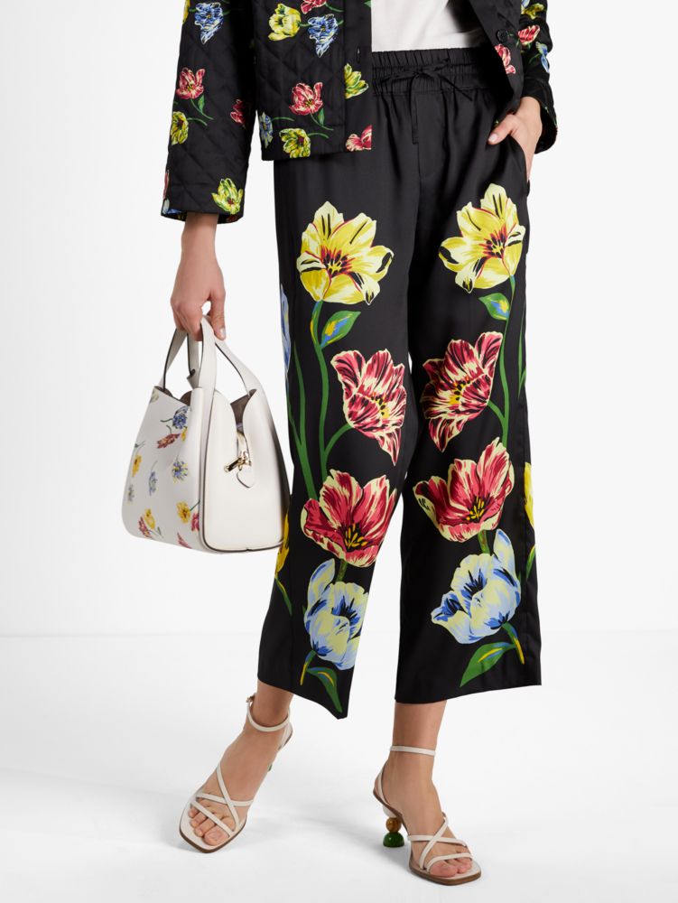 Women's black Placed Floral Pants | Kate Spade New York IT
