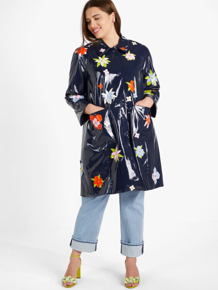 Floral Embellished Raincoat | Kate Spade New York