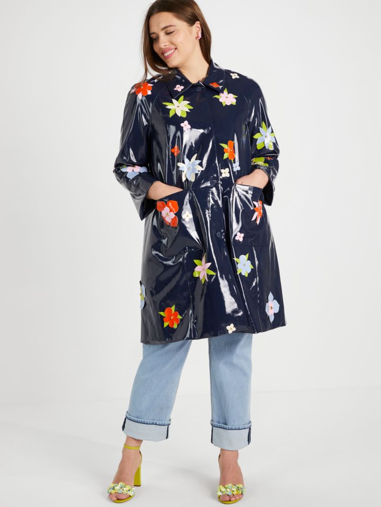 Floral Embellished Raincoat | Kate Spade New York