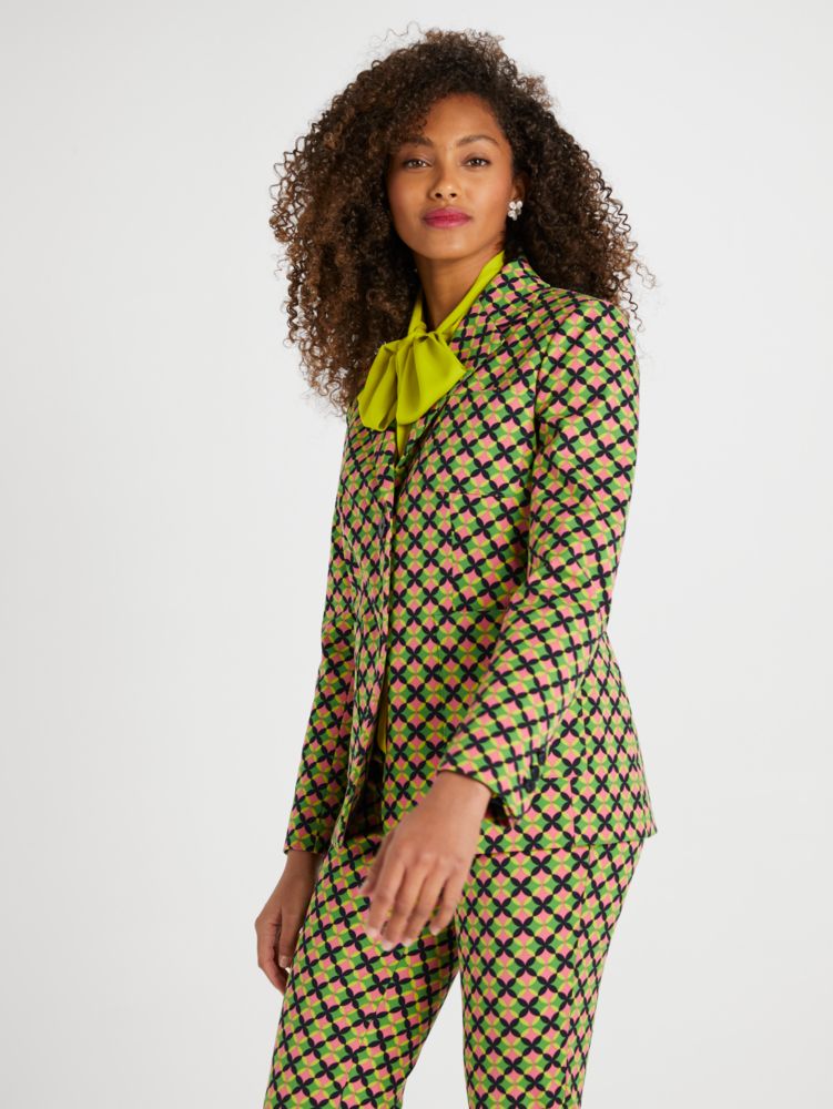 Kate Spade Patio Tile Twill Blazer