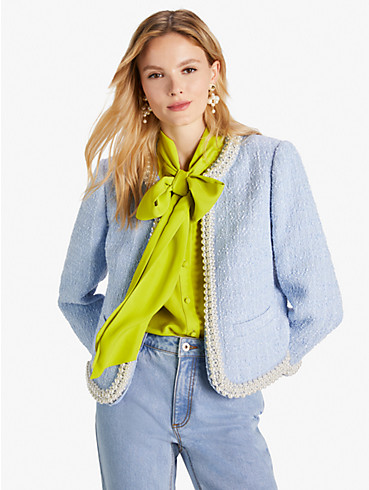 pearl embellished tweed jacket, , rr_productgrid