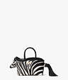 Ziggy Smooth Leather 3 D Zebra Satchel | Kate Spade New York