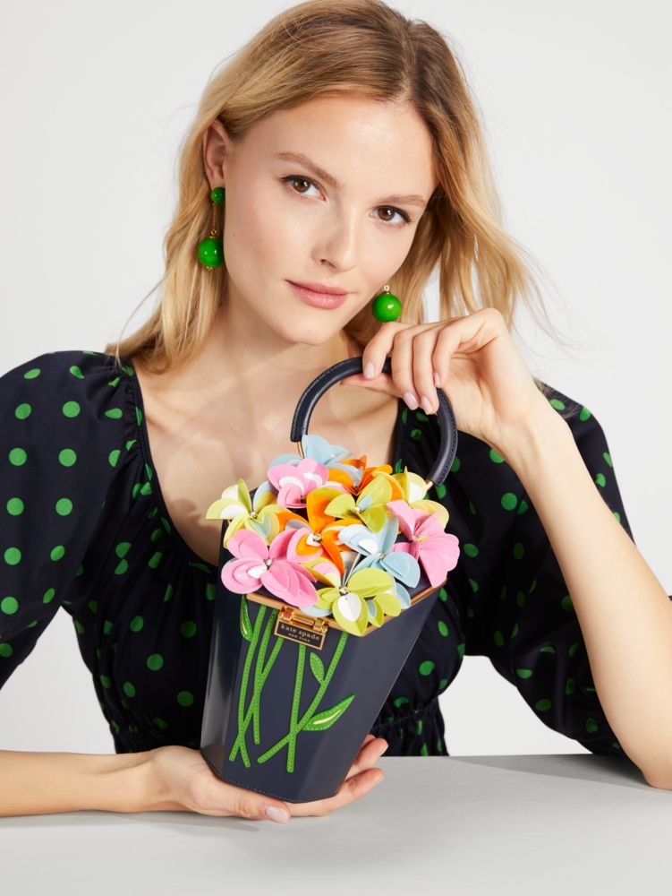In Bloom Embellished 3d Bouquet Top Handle Bag | Kate Spade New York