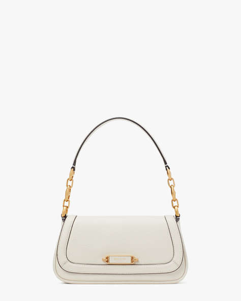 Kate Spade,Gramercy Small Flap Shoulder Bag,Evening,Halo White