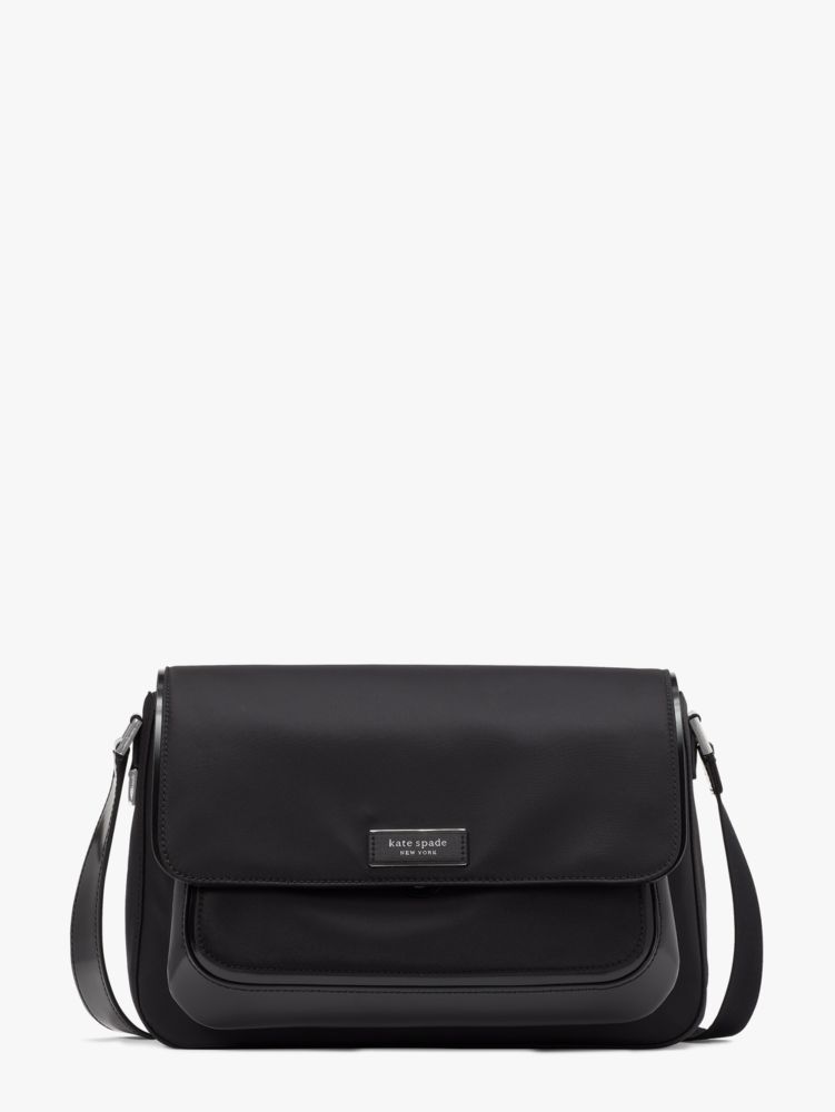 Kate Spade - Black Nylon Small Square Crossbody Bag – Current Boutique