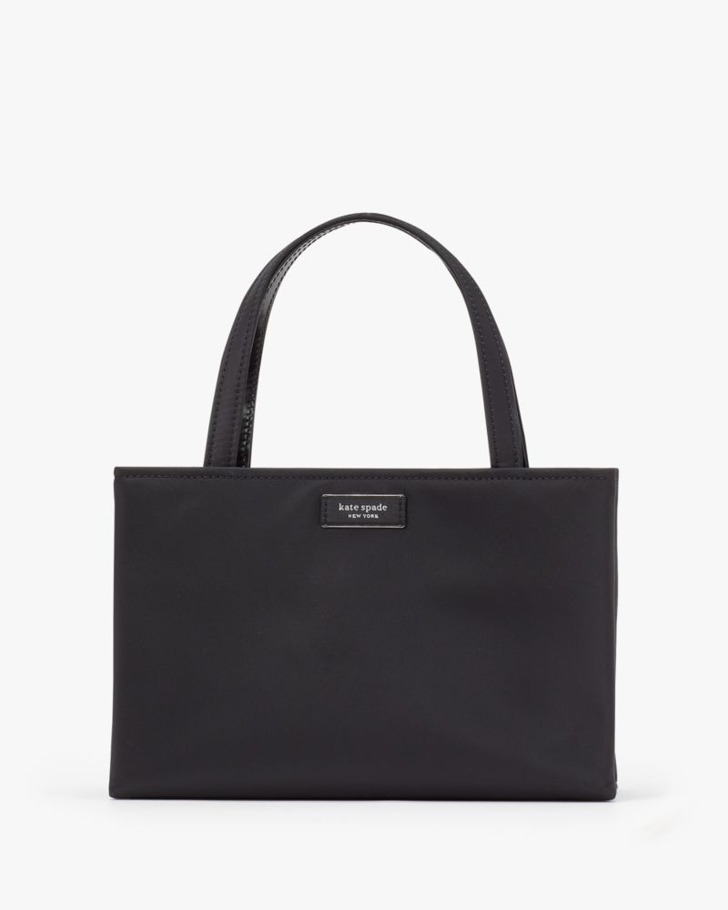 Women's black sam icon nylon small tote | Kate Spade New York NL