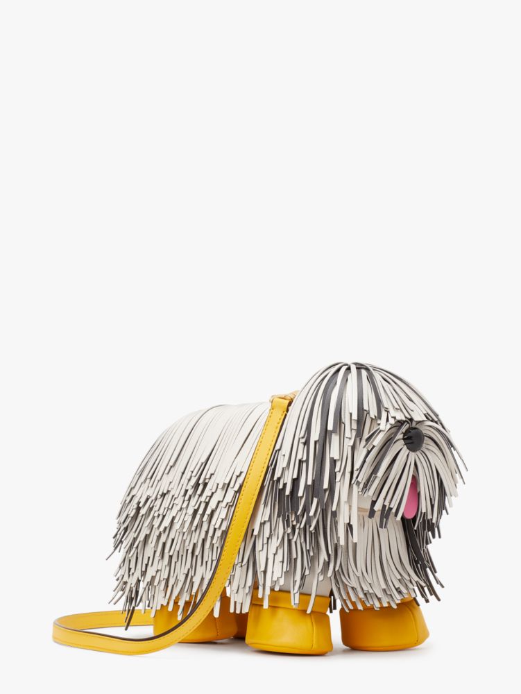 Showdog Fringed 3D Dog Crossbody