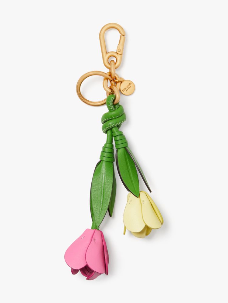 kate spade yellow squirrel keychain 