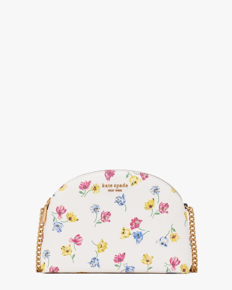 kate spade new york morgan tulip toss-printed dome crossbody bag