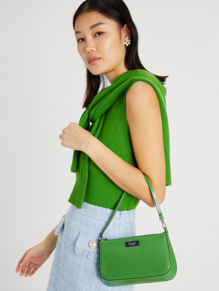 Kate Spade Sam Icon leather mini bag, Green