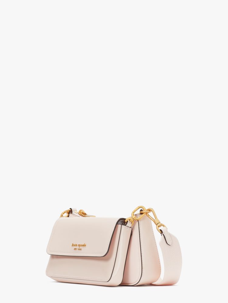 Kate Spade Morgan Double-up Leather Cross-body Bag In Pink | ModeSens