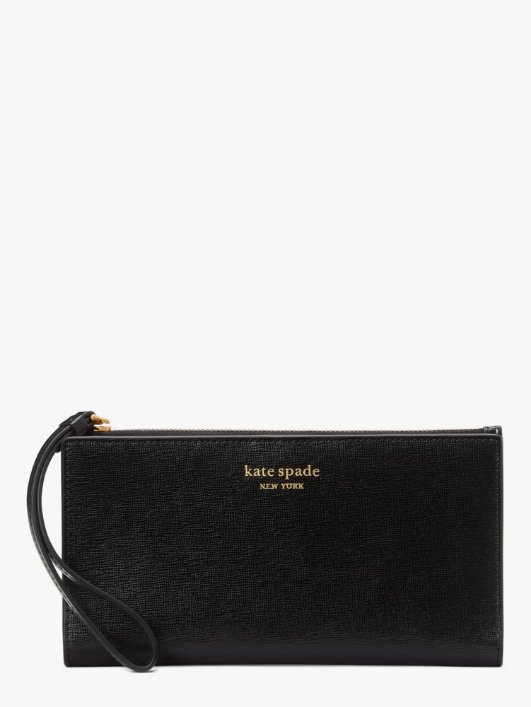 Kate Spade Morgan Continental Wristlet In Black