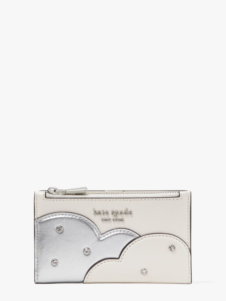 Kate Spade Shade Metallic Small Slim Bifold Wallet