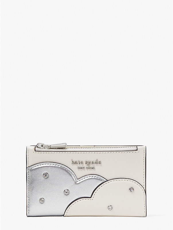 Women's silver multi. Shade Metallic Small Slim Bifold Wallet | Kate Spade New York UK